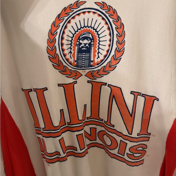 Vintage Chief Illiniwek Crewneck, University of Illinois - Picture 2 of 4
